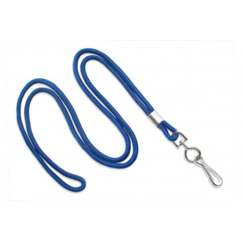 Round Nylon Woven 38" Lanyard w/metal swivel hook - 100 pack